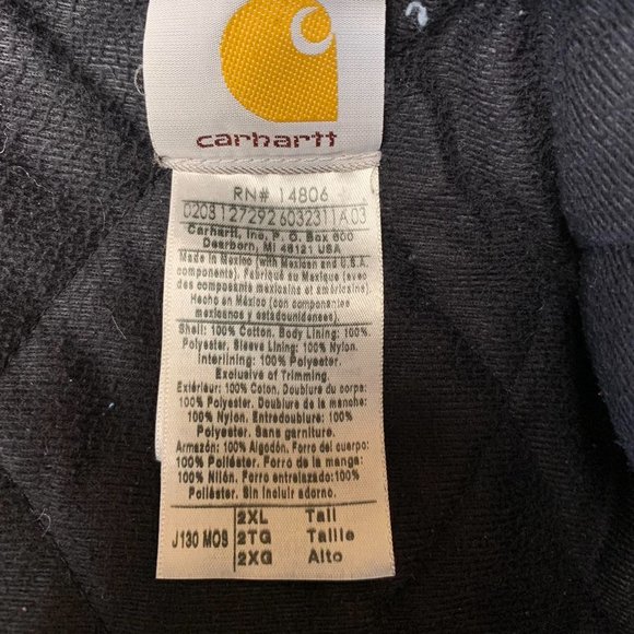 Vintage Green Carhartt Jacket Canvas Work Hoodie Forest Green - Picture 4 of 4